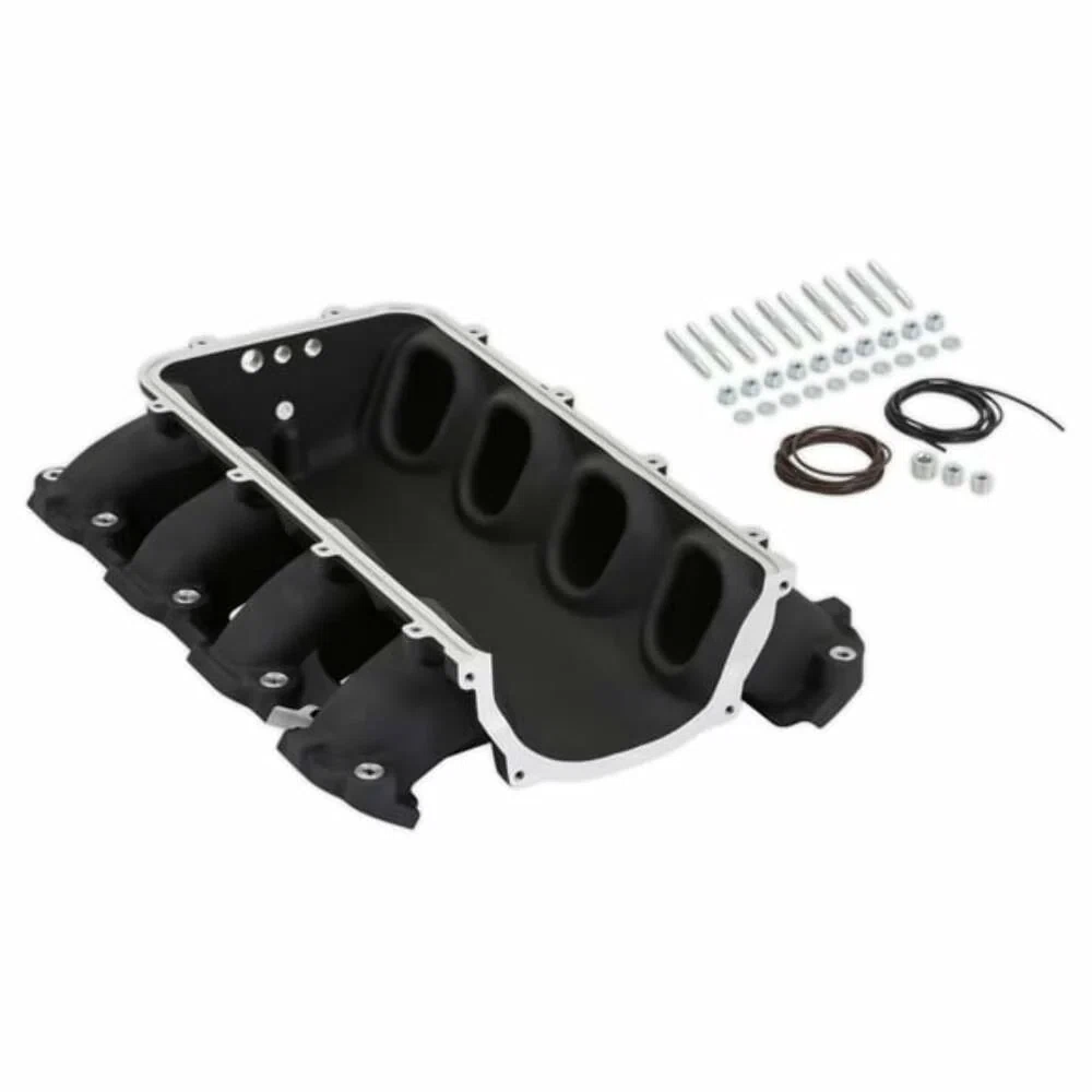 Ultra Lo-Ram Manifold Base-Gm Gen V Lt Front-Feed Direct Inject-Black-300-712BK